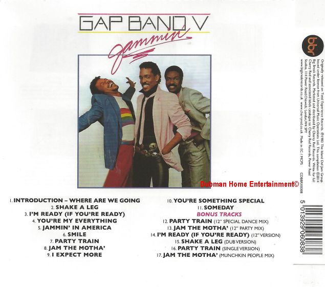 Gap Band V Jammin Bbr 308 Dubman Home Entertainment